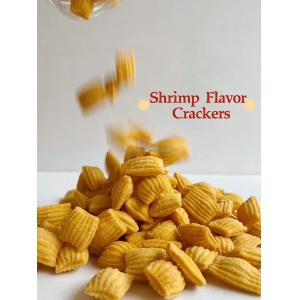 Buy cheap Pillow Shaped Fried Rice Crackers Nostalgic Puffed Spicy Shrimp Chips from wholesalers