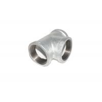 Buy cheap Malleable Cast Iron Female Plumbing Fittings / BSP Thread Equal Tee Pipe Fitting product