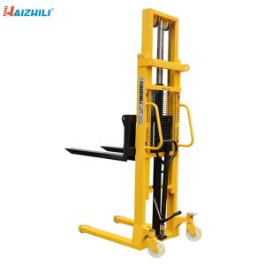 Buy cheap Double Mast Manual Forklift Stacker 1000KG 2000MM Robust Steel Constructure from wholesalers
