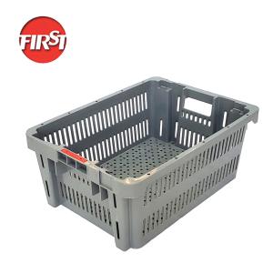 Sturdy Plastic Crates PP Vented Stackable Harvest Basket Turnover for Tomato