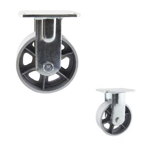 Buy cheap 125x50mm Diameter Cast Iron Heavy Duty Casters With Grease Nipple from wholesalers