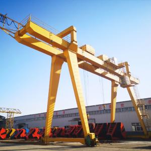 Buy cheap Wire Rope Remote Control Double Girder Gantry Crane With Trolley from wholesalers