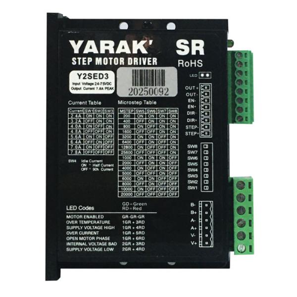 Buy cheap Y2SED3 7.8A DC Stepper Drive 2 Phase With Alarm Output 24 - 75VDC Input from wholesalers
