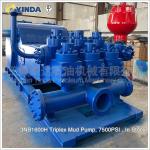 Buy cheap 3NB1600H Triplex Mud Pump Components 7500PSI For Drilling Rigs 458 SPM from wholesalers