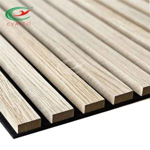 Buy cheap Fluted Oak Walnut Acoustic Wall Panels Moistureproof Practical from wholesalers