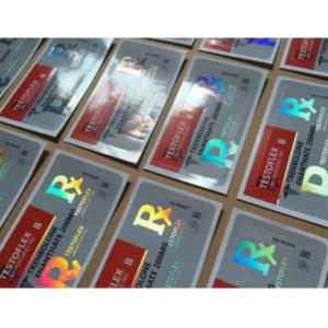 Buy cheap Custom Holographic Self Adhesive vial Vial Labels With Shinny Effect from wholesalers