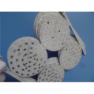 LED PCB 1.6mm thick Built On Aluminum Core White soldermask With HASL NPTH