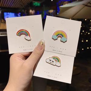 Whale Rainbow Custom Lapel Pins Personalized Custom Metal Pins