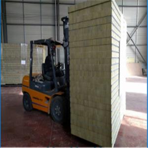 RAL9002 color manufactured home 50mm rock wool sandwich wall panels