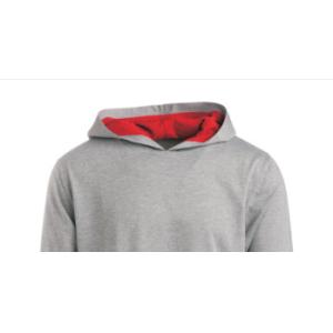Buy cheap Grey Plain Woven Polyester95% Spandex5% Long Sleeve Hooded Shirts from wholesalers