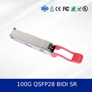 Buy cheap 100G QSFP28 BIDI SR Optical Transceiver Module High-Density Low-Power Dual-Wavelength Design from wholesalers