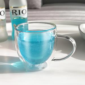 Buy cheap 450ml Insulated Borosilicate Double Wall Glass Cup from wholesalers