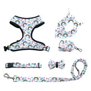 Buy cheap Personalized Custom Dog Cat Harness Sets Adjustable No Pull Luxury Designer Collar and Leash Set with Custom Colors from wholesalers