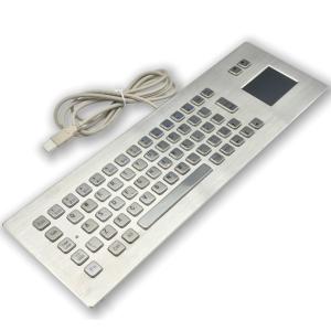 Buy cheap KIOSK IP65/IK07 Industrial PC Keyboard Stainless Steel With TouchPad waterproof dustproof Front Panel Mounted -40℃ from wholesalers