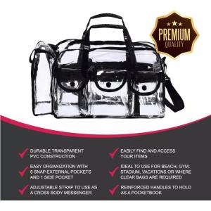 Buy cheap Shoulder Bag Makeup Organizer Toiletry Bag 7 External Pockets,Travel Makeup Cosmetic Bag,Multifunctional Large capacity from wholesalers