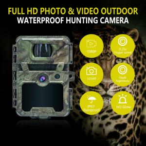 China 30MP Camouflage IP66 Waterproof Hunting Camera with PIR Sensor and 48pcs No Glow IR LEDs HD Hunting Cameras on sale