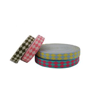 Customized Color Patterned Flat Jacquard Elastic Band Roll For Hat