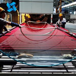 Buy cheap Customized 15mm Ultra Clear Curved Toughened Glass With Holes from wholesalers