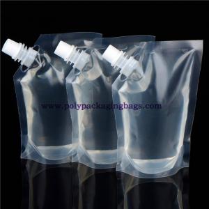 Buy cheap Custom Clear Plastic Liquid Drinking Stand Up Pouch With Spout from wholesalers