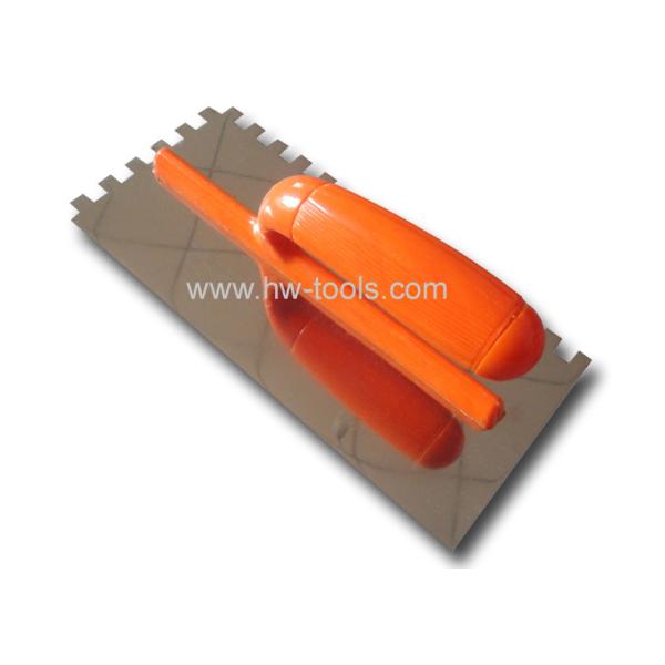 Buy cheap Stainless steel Plastering trowel with teeth HW02212 from wholesalers