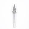 SM-5 28 Degree Pointed Cone Shape Double Cut Standard Carbide Burr With 1/4''Shank For Die Grinder Drill Bit for sale