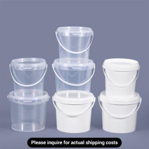 IML Printing Plastic Buckets for Yogurt Biscuit Cookies Pet Food Storage