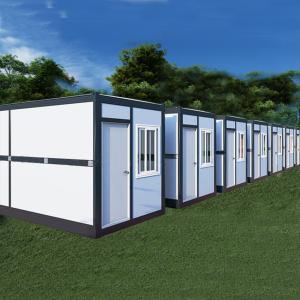 Buy cheap Modular Fold Up House Sandwich Panel Fireproof Foldable Expanding Cabin from wholesalers