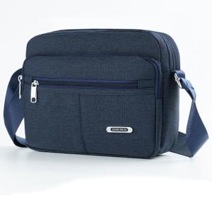 Buy cheap Canvas Casual Shoulder Messenger Bag Solid Buckle MultiPocket from wholesalers