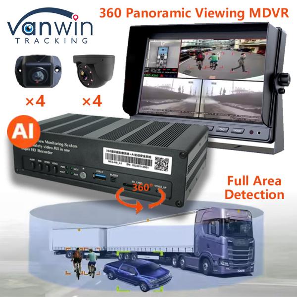 Buy cheap 8 CH 4G 360 Panoramic Viewing MDVR With AI ADAS DSM BSD Panoramic View Car Vehicle DVR Camera System from wholesalers