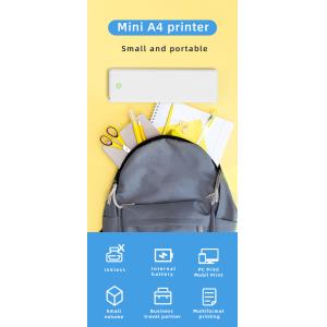 Buy cheap Portable Mini A4 Thermal Printer No Ink Printing for Phone PC Tattoo Transfer Stencil Maker with Thermal Rolls Folded Paper from wholesalers