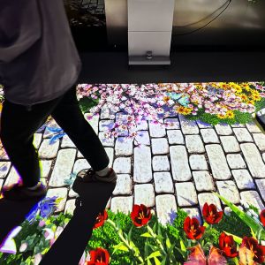 Mobile All-in-One Interactive Floor Projection with 4000 Lumens Brightness