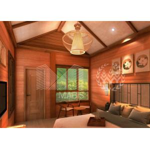 Buy cheap Wooden Appearance Prefab Villa House With Zinc Plating Surface Treatment from wholesalers