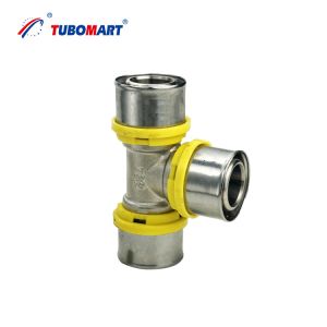 Buy cheap OEM PEX-AL-PEX Brass Press Fitting FEMALE ELBOW UNION for Plumbing and Gas Pipe with ISO9001/ISO17484 from wholesalers