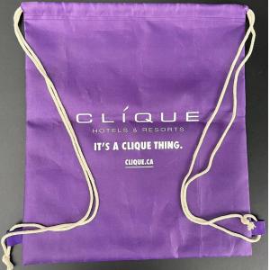 Promotional drawstring backpack bag custom made
