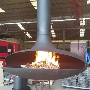 Buy cheap stove fireplace rotating spherical suspended hanging round from wholesalers