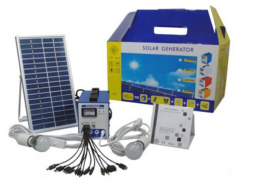 Quality Portable Solar home system 12W with LED lighting USB charging, OEM/ODM solar LED lighting for sale