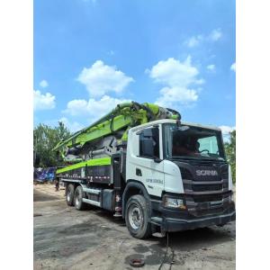 Buy cheap Used Concrete Pump Trucks on Mercedes Benz Chassis with 50m Boom and After-sales Service from wholesalers