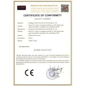 Shenzhen Zion Kaifull Automation Technology Co., Ltd. Certifications