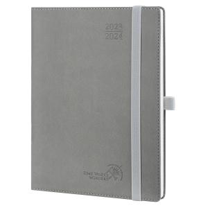 Buy cheap 2024 POPRUN Medium Academic Planner Custom Grey Weekly Schedule Large Writting Space from wholesalers