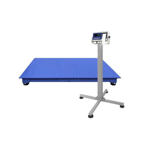 Quality SOHE 1000KG Carbon Steel Floor Scale with Bracket Print LED Display Capacity 0-1000KG for sale