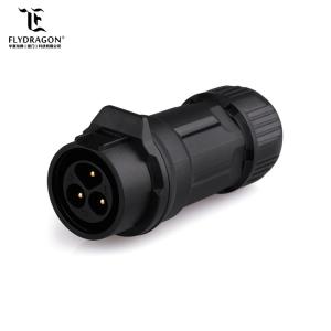 Buy cheap LP16 series Black Plastic Shell 3Pin Electric Plug and Socket Waterproof Connector for Lighting and Audio and Visual from wholesalers