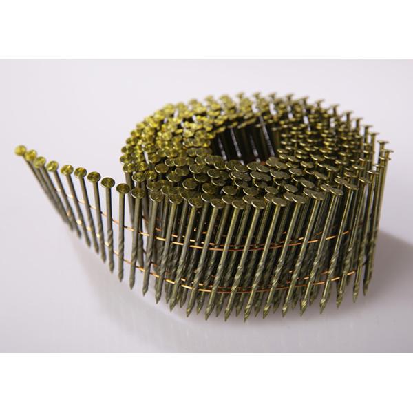 15 Degrees Wire Weld Coil Nails 2.5x57mm Round Head Bright Screw Shank Nails