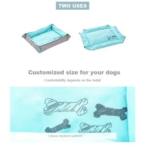 Buy cheap Cotton / Polyester Memory Foam Sofa Dog Bed , Mechanical Wash Foam Mattress Dog Bed  from wholesalers