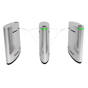 Buy cheap Electronic 304 Stainless Steel Flap Barrier Gate CE Approved With Barcode Scanner from wholesalers