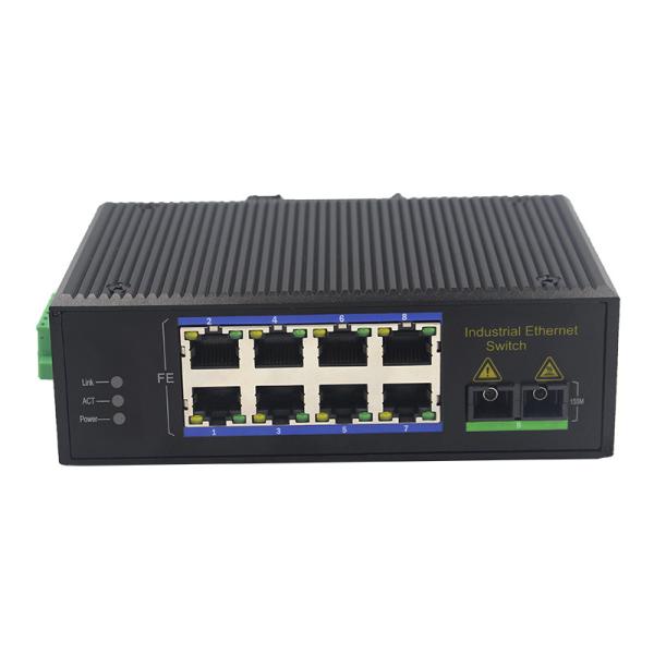 Buy cheap UT18FP-SC20 unmanaged industrial 8x10/100Base-Tx POE+ 1x100M-Fx SC ethernet switch DIN Rail from wholesalers