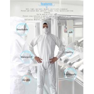 Buy cheap Unisex Disposable Protective Suit Tyvek Coveralls With Hood And Boots from wholesalers