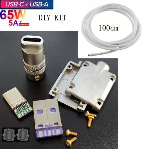 Buy cheap DIY Kit USB 3.1 Type C Metal Connector Plug Shell Data Charge Cable For Cell Phones Mechanical Keyboard from wholesalers