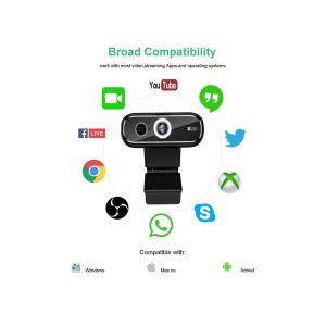 Buy cheap HD USB Play And Plug Live Stream Webcam 1920*1080P with dual lens from wholesalers