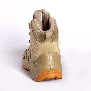 Waterproof Hiking Walk Unisex Army Boots With Mesh Lining And Round Toe Style