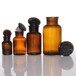 Buy cheap Apothecary Reagent Amber Glass Pill Jar 120ml Medicine Bottle from wholesalers